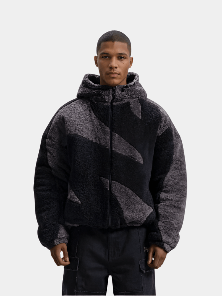 NOUVEAU RICHE Wilshire | Herren Oversized Jacke mit durchgehendem Reißverschluss