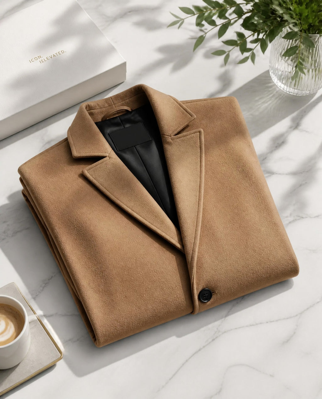 NOUVEAU RICHE Lusso Hochwertiger Wollmantel für Männer