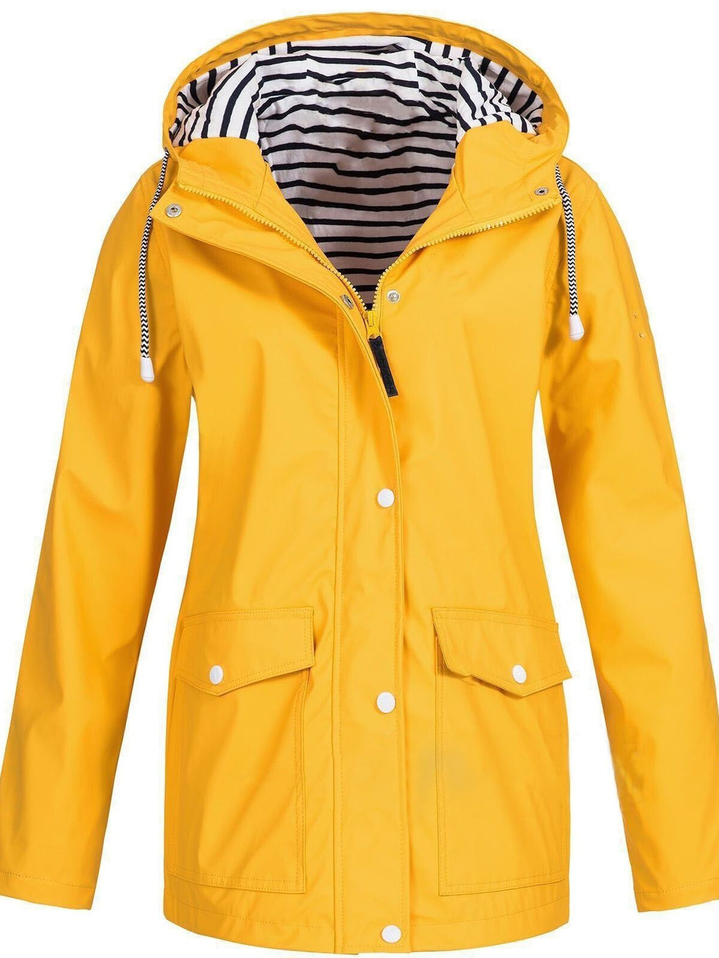NOUVEAU RICHE Damenjacke Wasserdicht Winddicht Für Outdoor Wandern Gelb