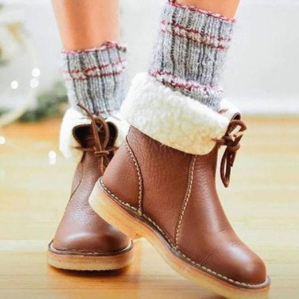 NOUVEAU RICHE Damen Winterstiefel Mit Fellfutter Warm Stilvoll Komfort