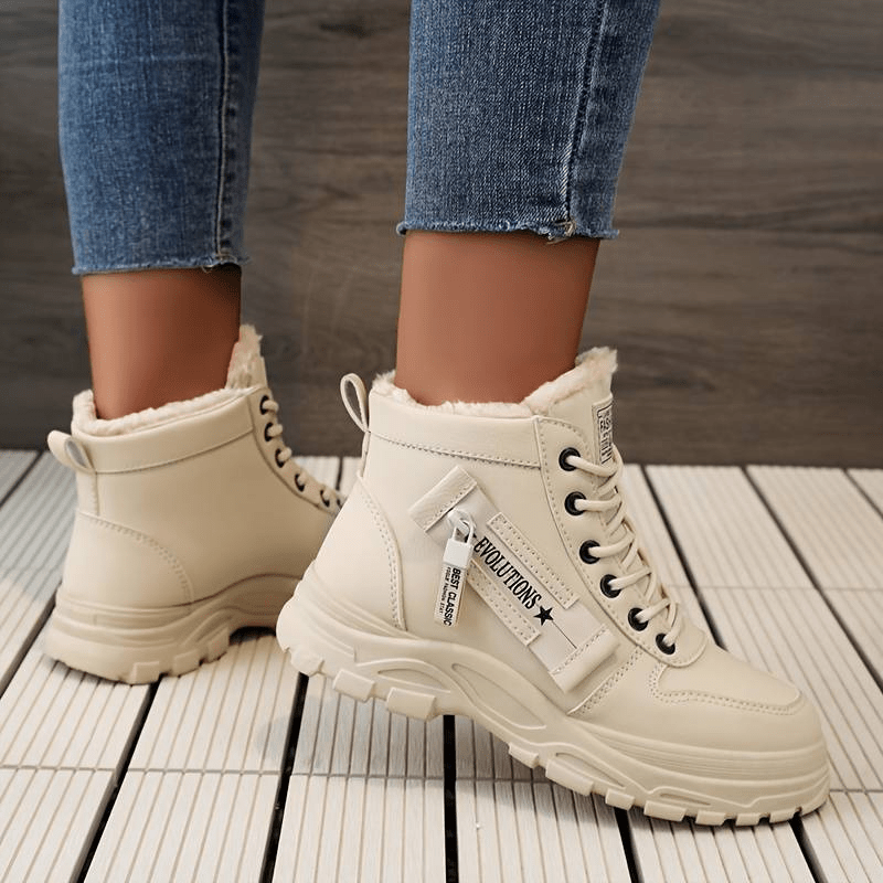 NOUVEAU RICHE Damen Winterstiefel Weiches Futter Warm Robustes Design