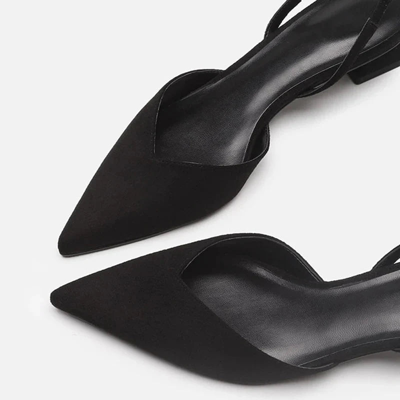 NOUVEAU RICHE Damen Slingback Sandaletten Verstellbarer Riemen Blockabsatz