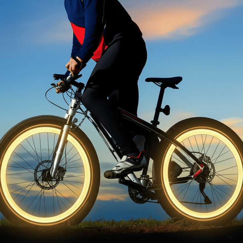 NOUVEAU RICHE Bewegungsaktivierte LED-Fahrrad-Ventillichter für mehr Sicherheit Gelb 1 Set (2 pieces)