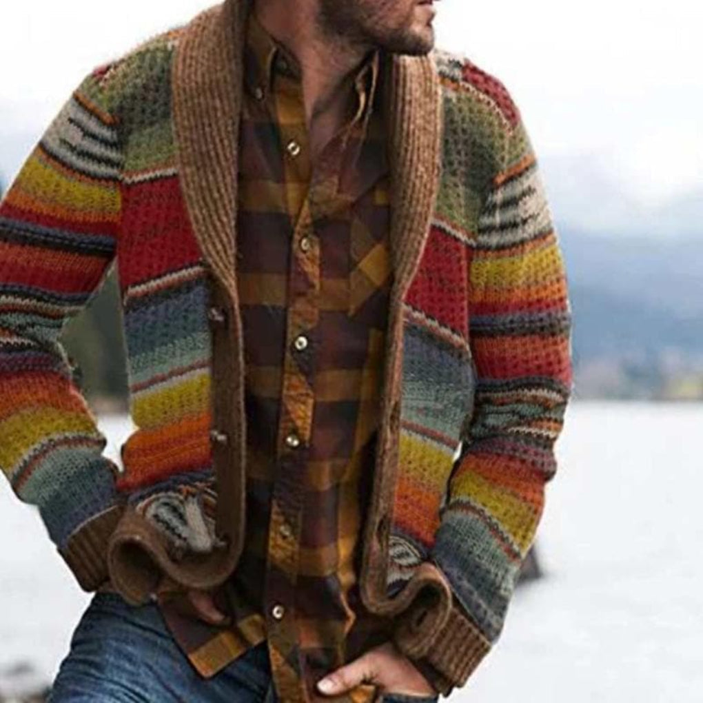 NOUVEAU RICHE Herren Strickjacke mit Schalkragen – Offener Strickcardigan in lockerer Passform, M–4XL – Wilshire