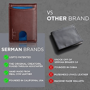 NOUVEAU RICHE Hommes | Pop-Up-Aluminium-Geldbörse mit RFID-Blockierendem Leder-Kartenfach