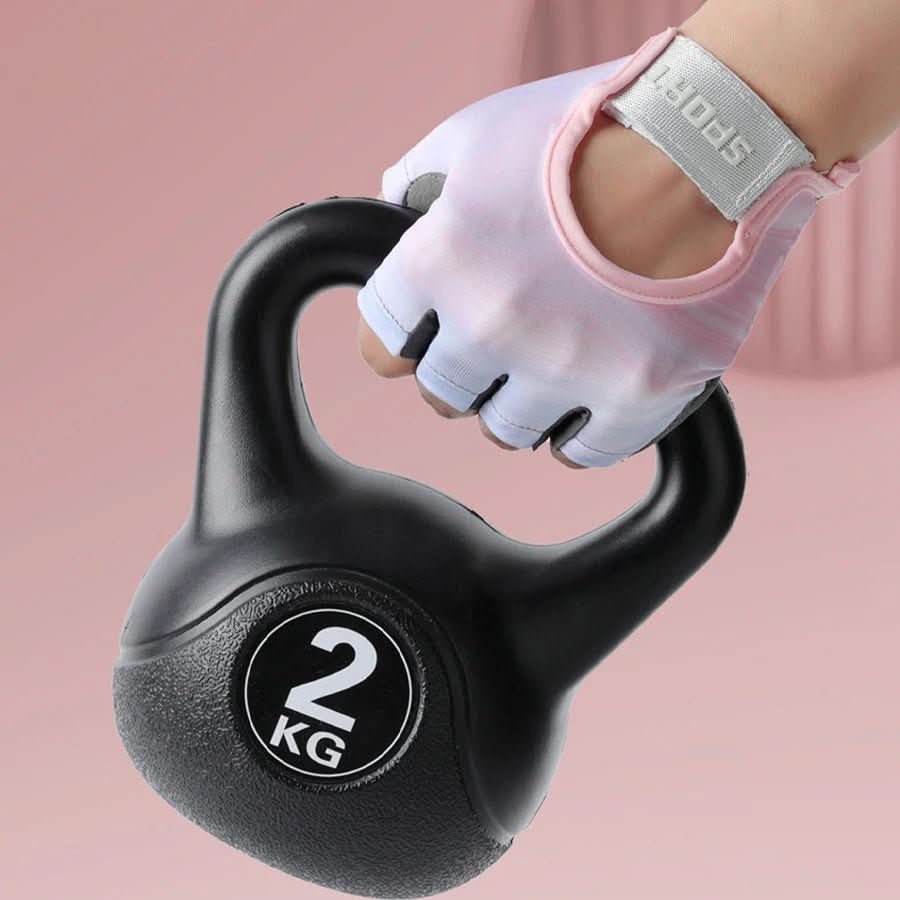 NOUVEAU RICHE Sport- und Fitnesshandschuhe – Halbfinger Trainingshandschuhe für Gym, Kettlebell & Velo, Unisex, S–L – GripMax