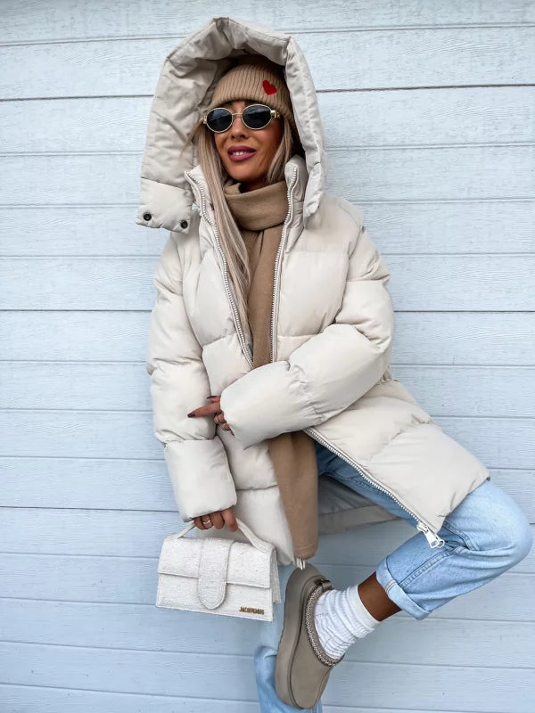 NOUVEAU RICHE Mantel Damen Warm Gefüttert Elegant Komfortabel Mit Stil - Winterjacke - Wintermäntel Damen