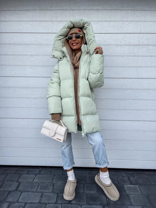 NOUVEAU RICHE Mantel Damen Warm Gefüttert Elegant Komfortabel Mit Stil - Winterjacke - Wintermäntel Damen