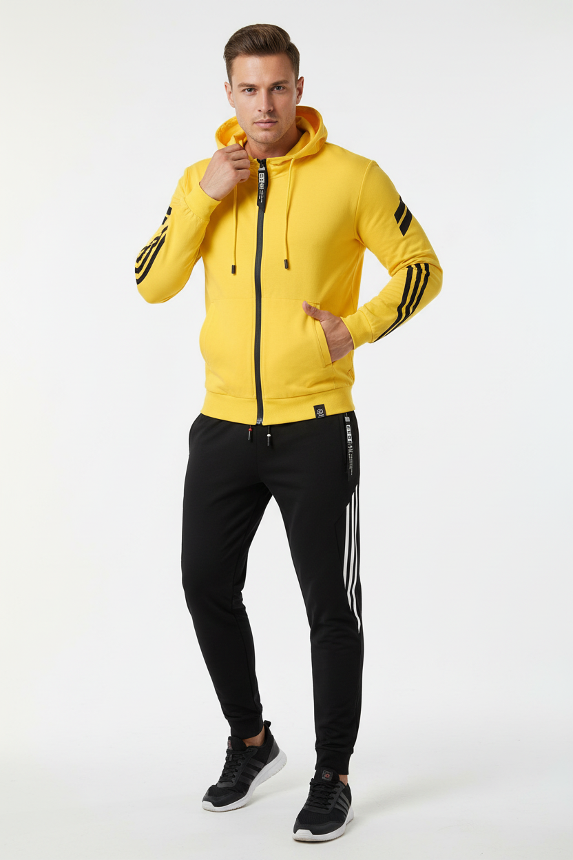 NOUVEAU RICHE Herren Trainingsanzug Hochwertiges Material Zeitloser Stil