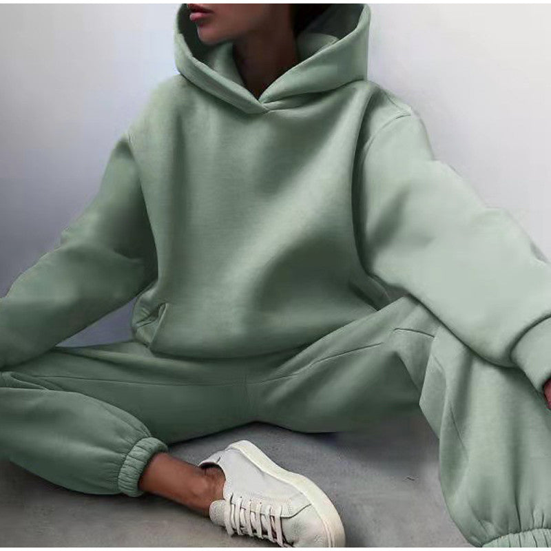 NOUVEAU RICHE Zahara | Damen Oversized High-Waist Trainingsanzug | Das bequemste Outfit Grün