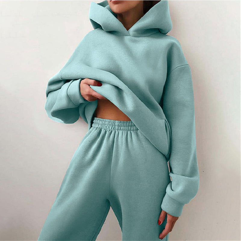 NOUVEAU RICHE Zahara | Damen Oversized High-Waist Trainingsanzug | Das bequemste Outfit Mintblau