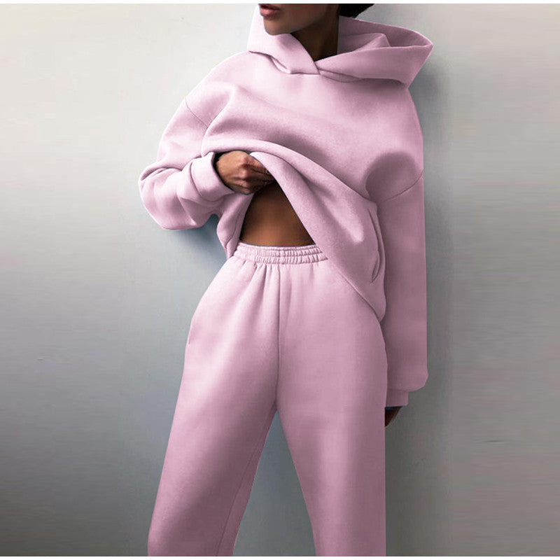 NOUVEAU RICHE Zahara | Damen Oversized High-Waist Trainingsanzug | Das bequemste Outfit Rosa