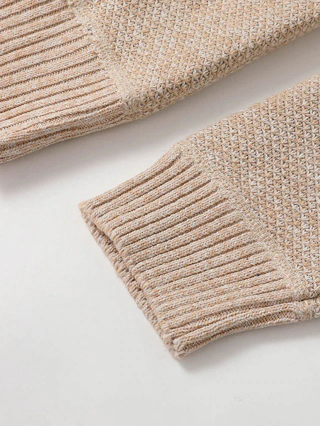 NOUVEAU RICHE Herren Zipper Strickpullover Reissverschluss Detail Italienisch