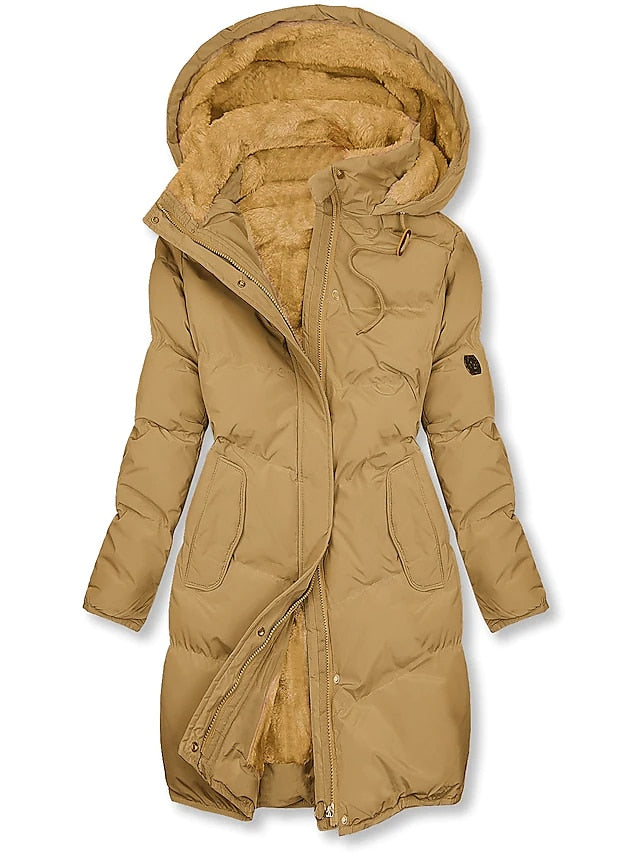 NOUVEAU RICHE Damen Winterjacke – Luxuriöse Isolierte Jacke für Eleganz und Wärme Gelb