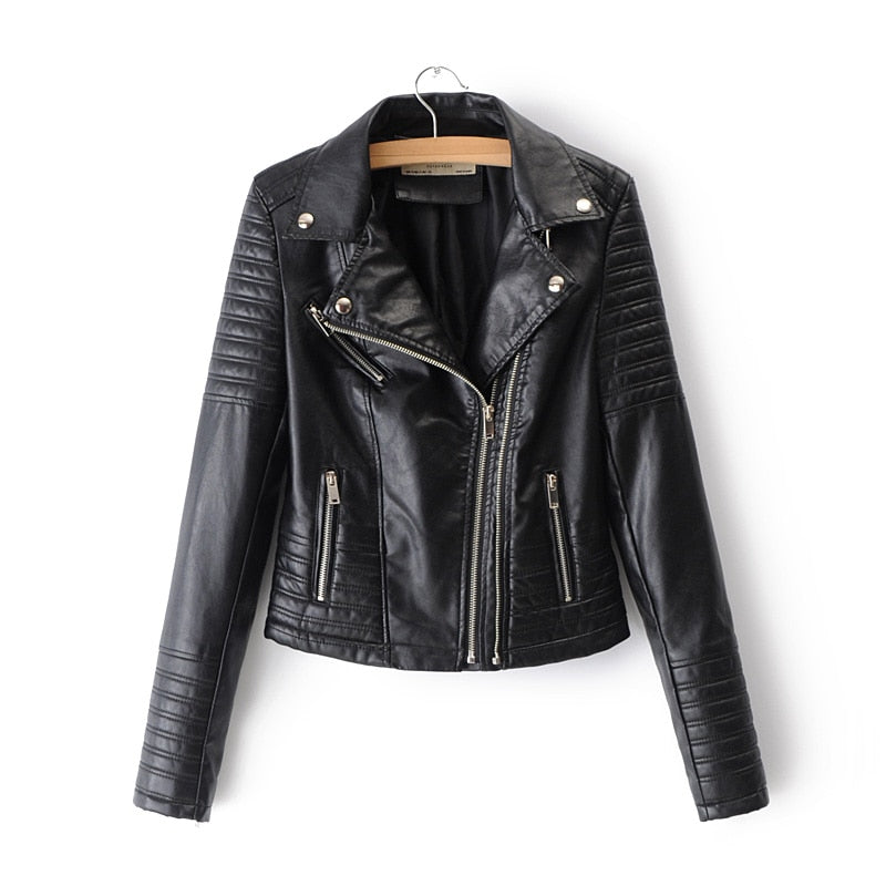 NOUVEAU RICHE Damen Bikerjacke Wasserabweisend Vielseitige Allroundjacke Schwarz