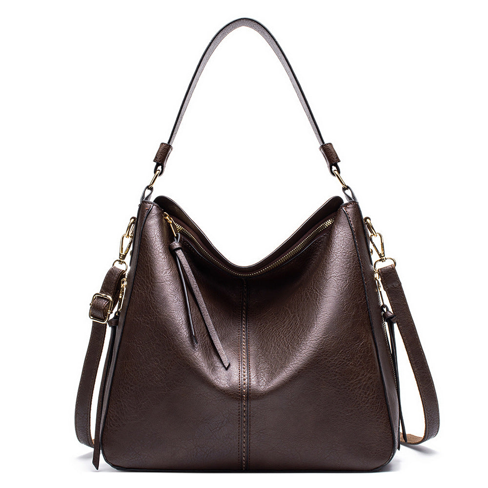 NOUVEAU RICHE Damen Beuteltasche – Stilvolle Funktionale Tasche mit Elegantem Design Braun