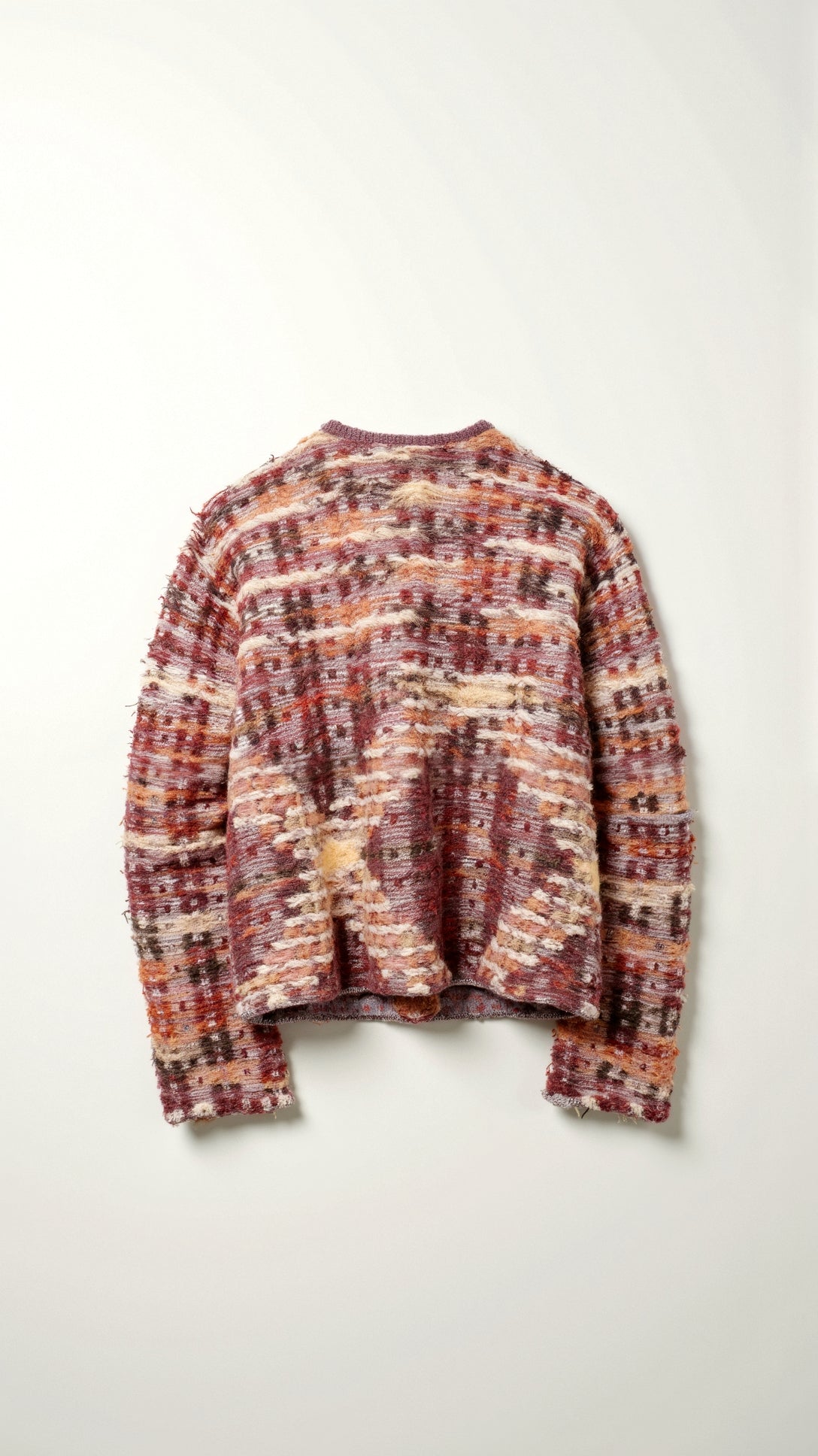 NOUVEAU RICHE Gestrickter Cardigan Bouclé Mélange mit Goldknöpfen - Winterjacke - Wintermäntel Damen