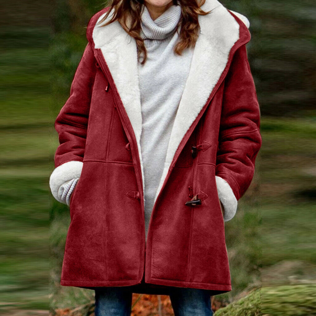 NOUVEAU RICHE Winterjacke Wasserdichte Sherpa Futter Outdoor Stil - Winterjacke - Wintermäntel Damen Verrotten