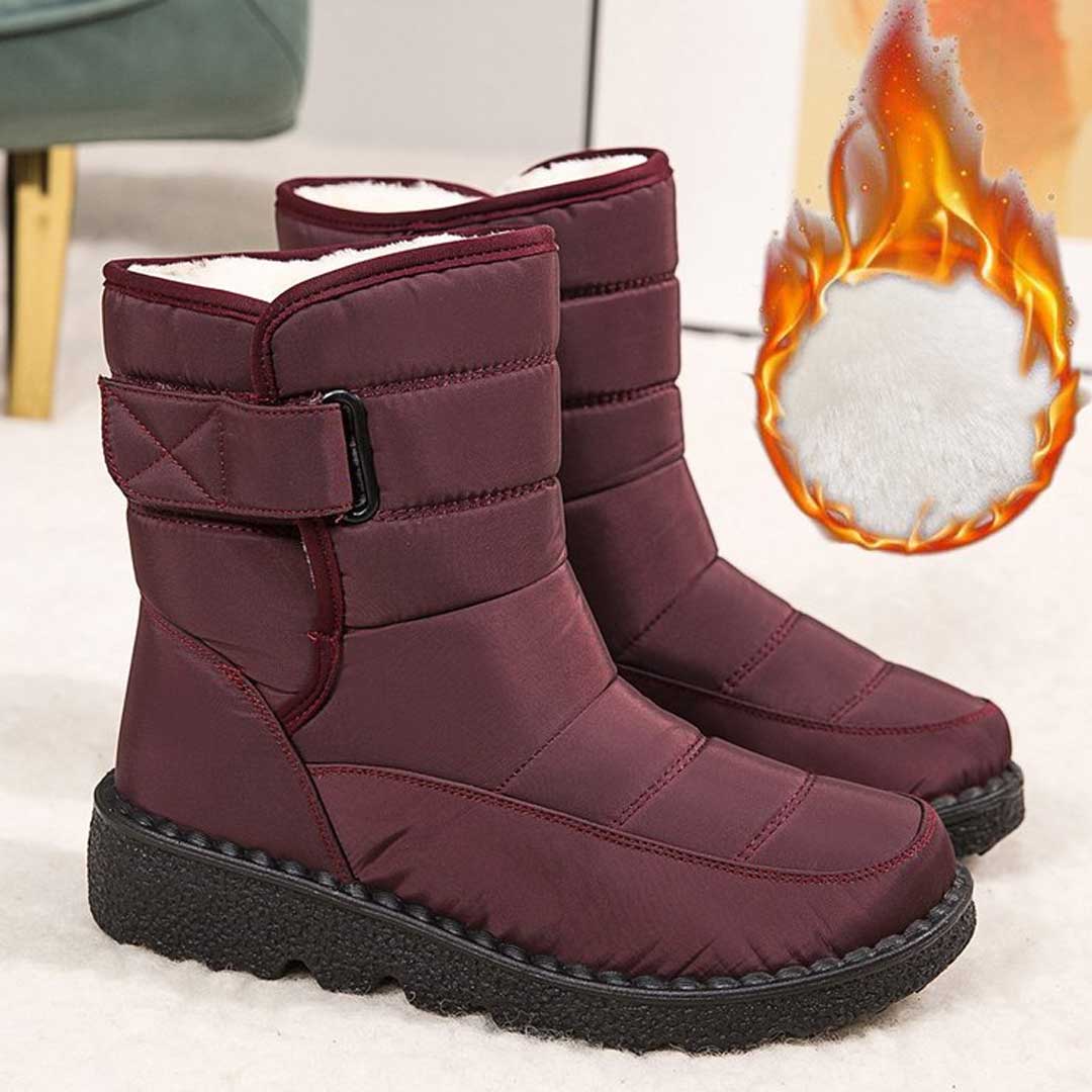 NOUVEAU RICHE Schneestiefel Damen Wasserfest Rutschfest Warm Gefüttert