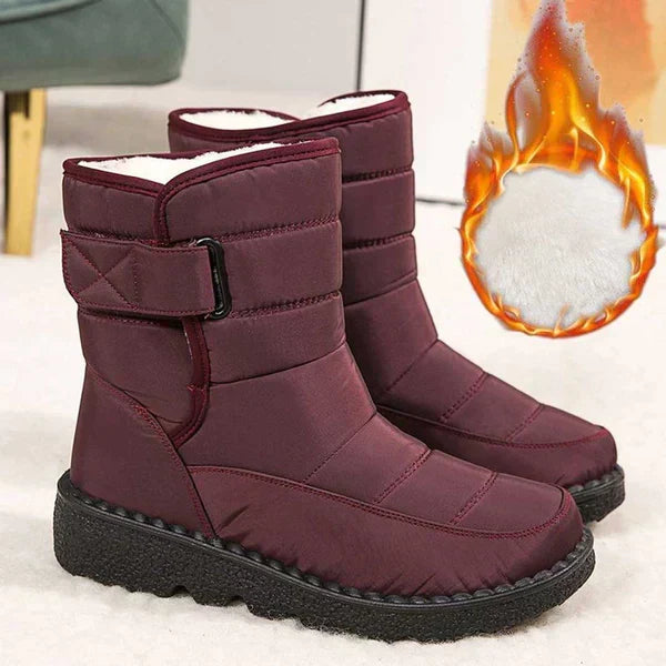 Ēden | Stiefel für Damen | Gestepptes Design Wadenhoch