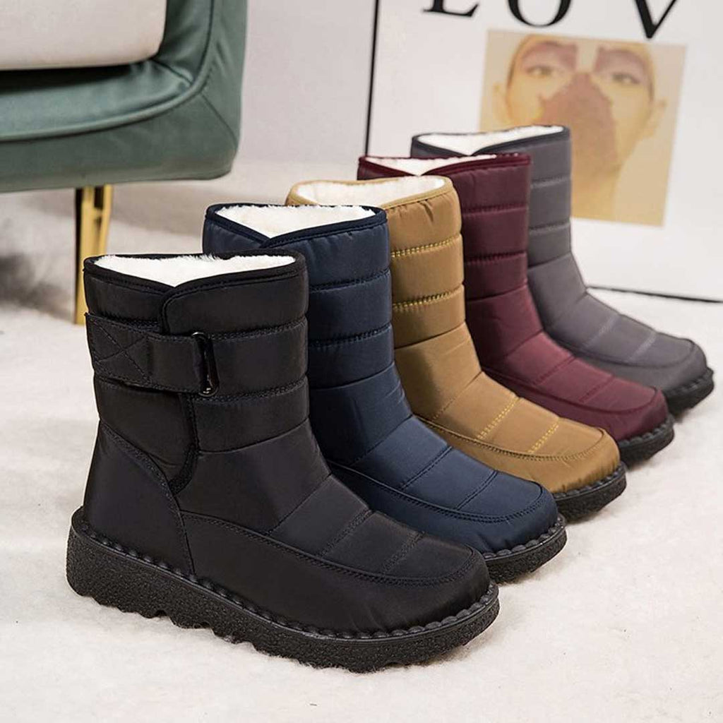 NOUVEAU RICHE Schneestiefel Damen Wasserfest Rutschfest Warm Gefüttert