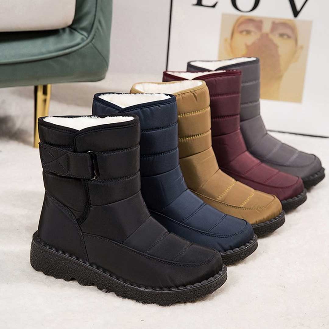 NOUVEAU RICHE Schneestiefel Damen Wasserfest Rutschfest Warm Gefüttert