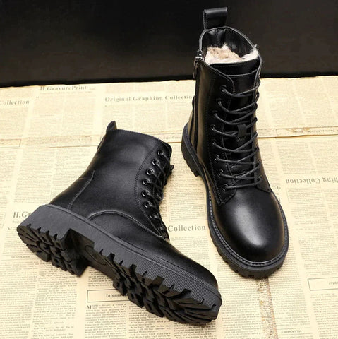 NOUVEAU RICHE Knöchel-Schneestiefel Wasserdicht Rutschfest Warm Gefüttert