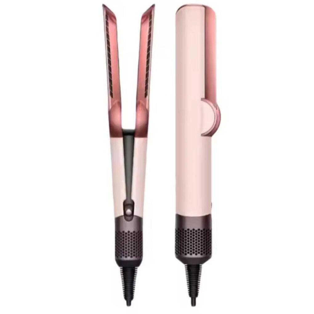 NOUVEAU RICHE 2-in-1 Haartrockner und Glätteisen – Keramik-Turmalin Föhn & Glätter, 1200W, Einstellbare Hitze, Dual Voltage – Elenara Pink