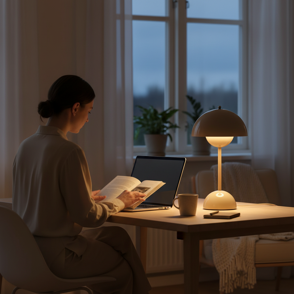 Buijou - Skandinavische Designer-Tischlampe für ambient Beleuchtung