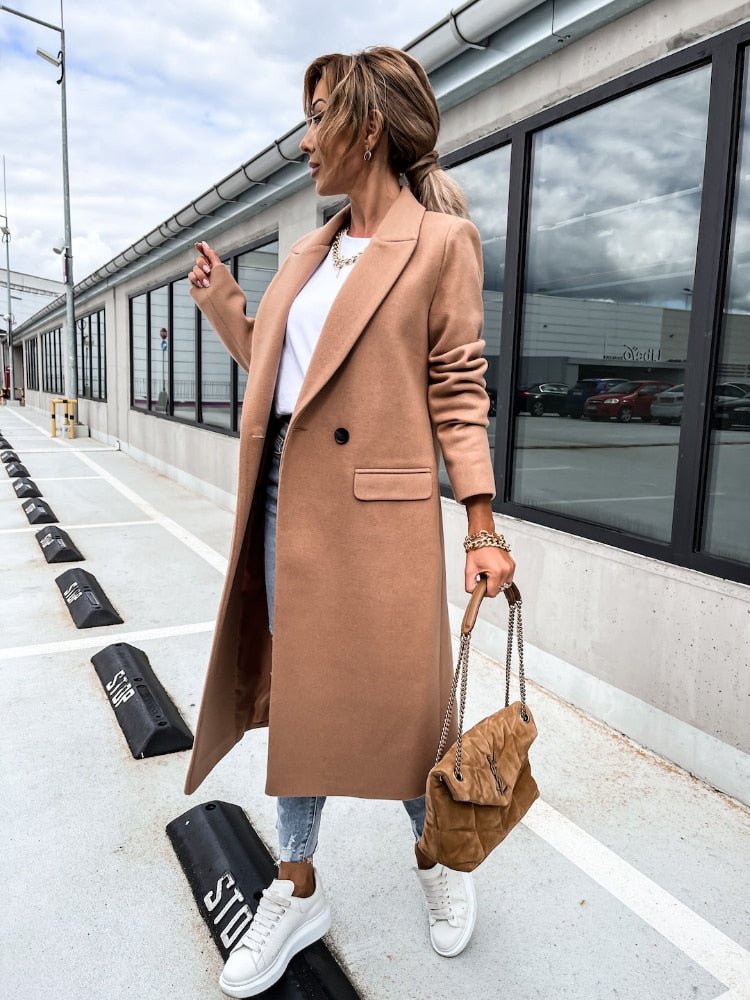 NOUVEAU RICHE Wintermantel Dunkelblau Gefüttert Wasserabweisend Größe M - Winterjacke - Wintermäntel Damen