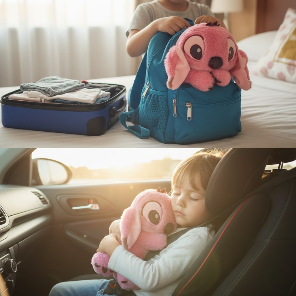 Beruhigendes Kuscheltier für Jedes Alter – Weiches Plüschtier zum Einschlafen für Kinder & Erwachsene, Blau oder Rosa – SnugBug