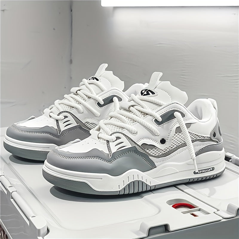 NOUVEAU RICHE Sommer Sneaker Herren Leicht Atmungsaktiv Freizeitschuhe Grau