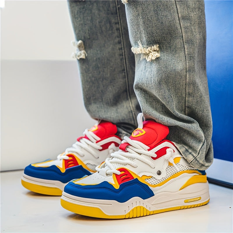 NOUVEAU RICHE Sommer Sneaker Herren Leicht Atmungsaktiv Freizeitschuhe Gelb
