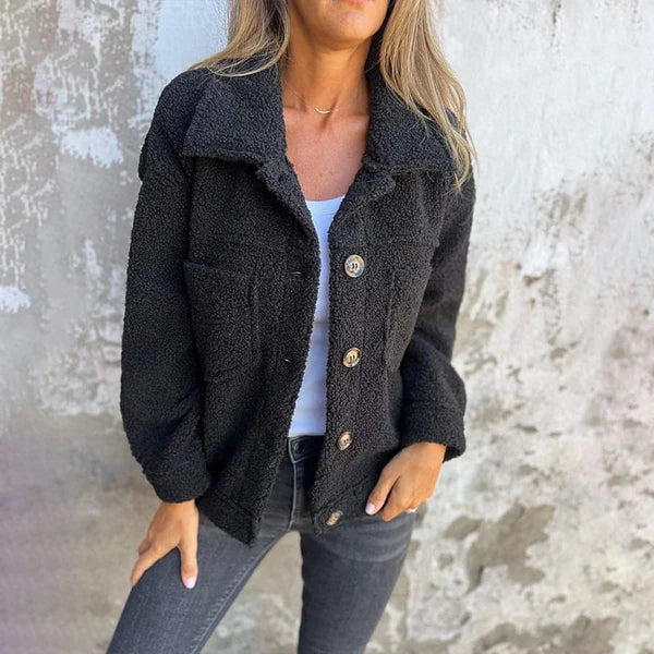 Luna | Damen Strickjacke | Kragenausschnitt