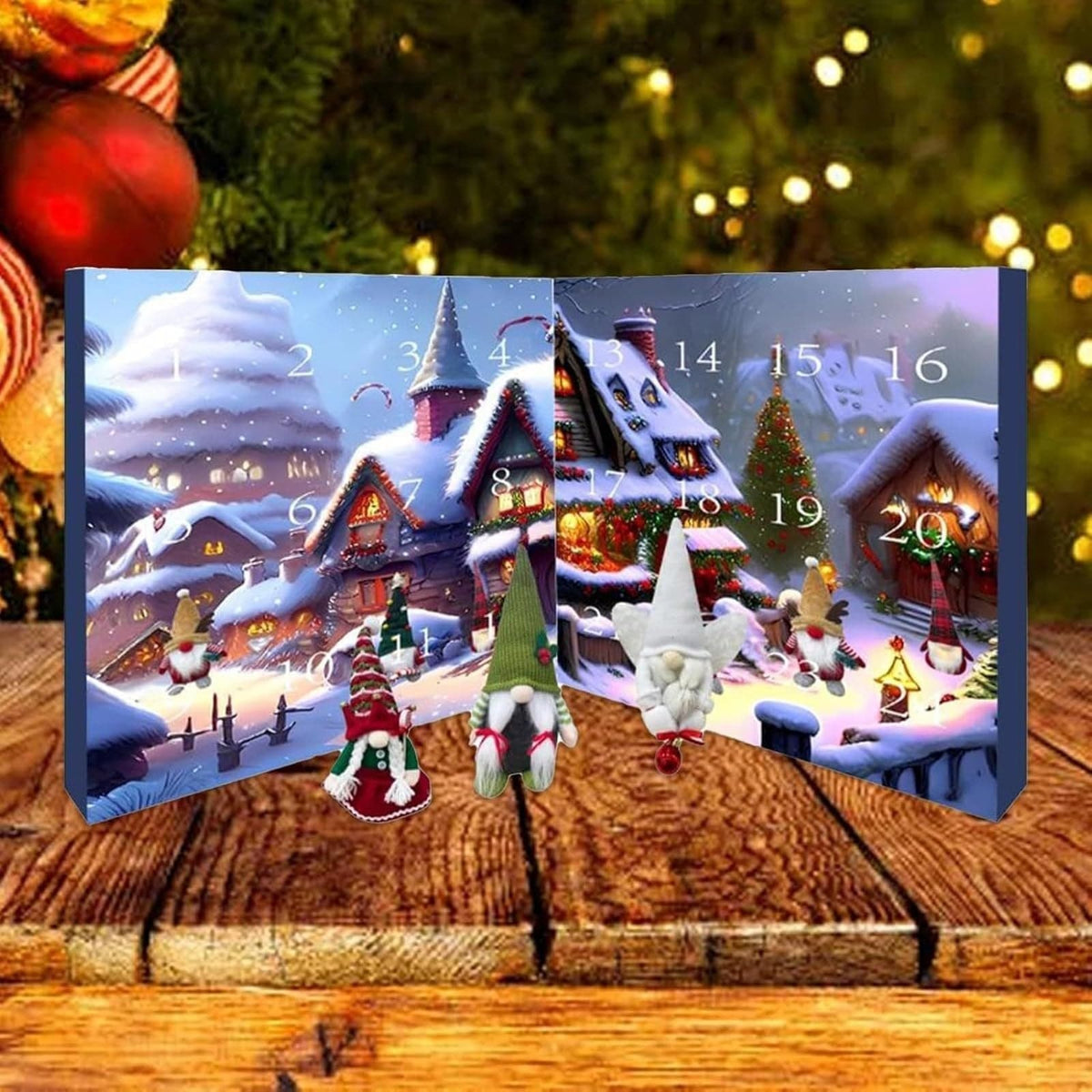 NOUVEAU RICHE Magischer Adventskalender – Wichtel-Adventskalender mit 24 Plüschwichteln, Weihnachts-Countdown & Deko – ElfAndChill