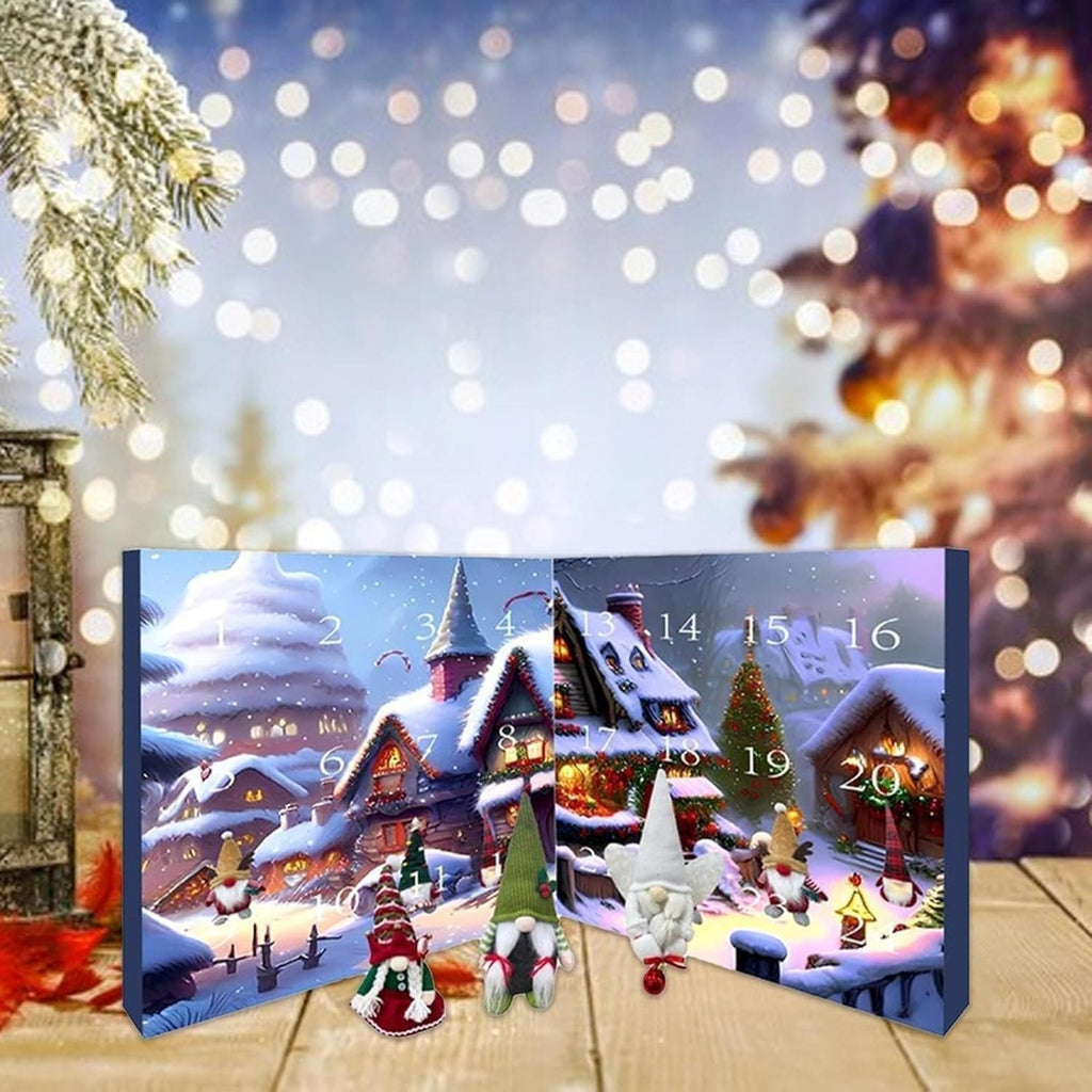 NOUVEAU RICHE Magischer Adventskalender – Wichtel-Adventskalender mit 24 Plüschwichteln, Weihnachts-Countdown & Deko – ElfAndChill