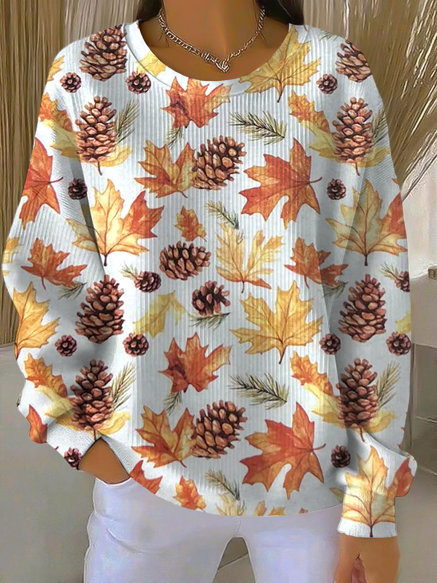 Ēden | Sweatshirt für Damen | Herbstmuster