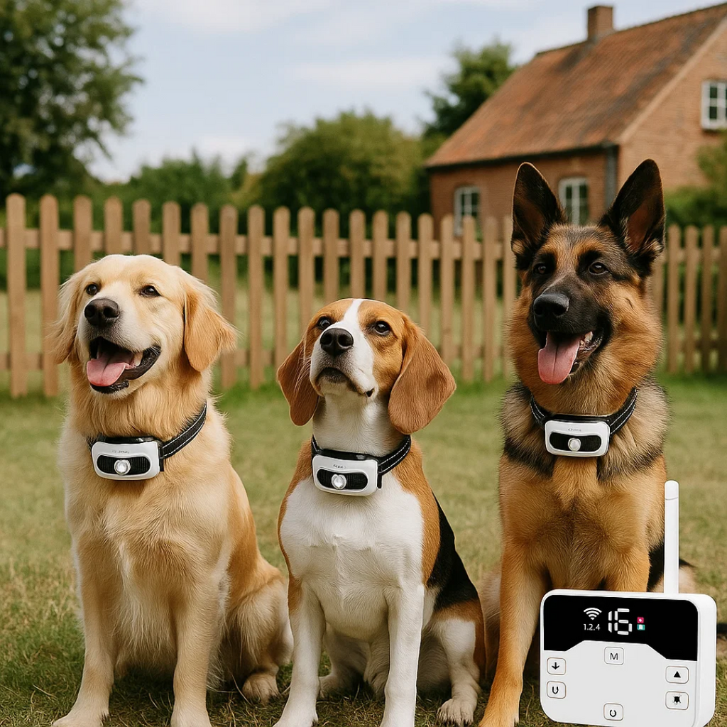 Drahtloses Hundesicherungssystem – Funkzaun für Hunde mit GPS-Bereich & Trainingsfunktion, für 1 oder 2 Hunde – TailZone