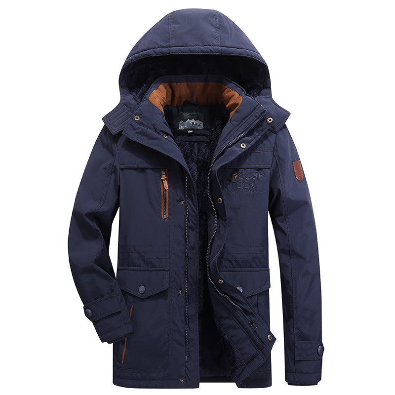 NOUVEAU RICHE Wind- und wasserdichter Parka Winterjacke Blau