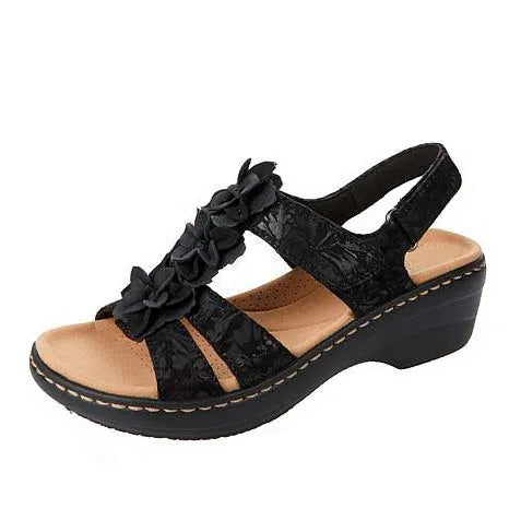 NOUVEAU RICHE Sandalen Mit Keilsohle Überkreuztes Design Für Alltag