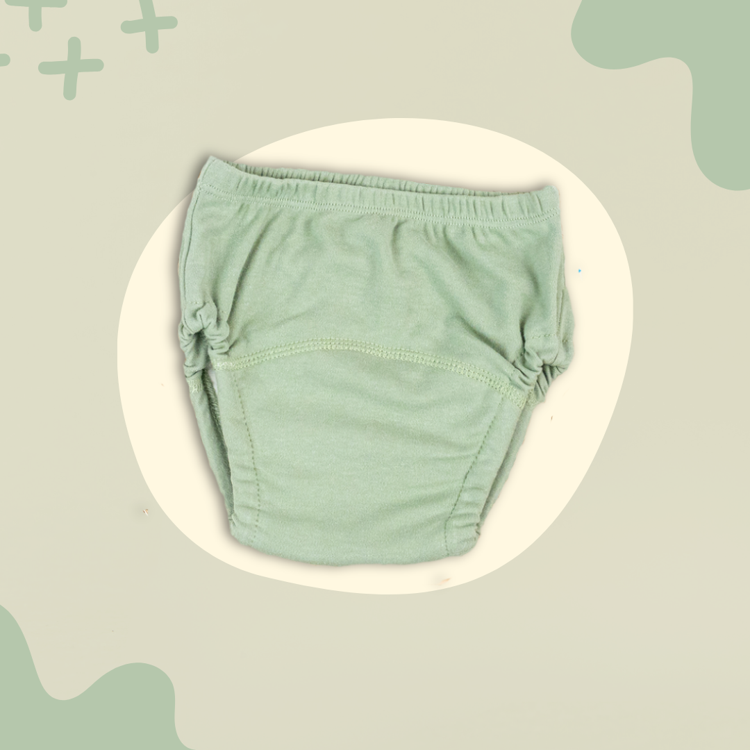 NOUVEAU RICHE Töpfchen Lernunterhose Zweischichtentechnologie Sauberwerden Grün