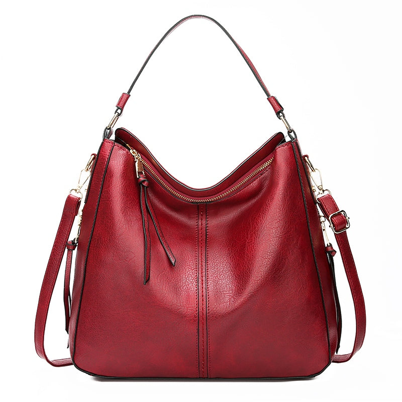 NOUVEAU RICHE Damen Beuteltasche – Stilvolle Funktionale Tasche mit Elegantem Design Rot