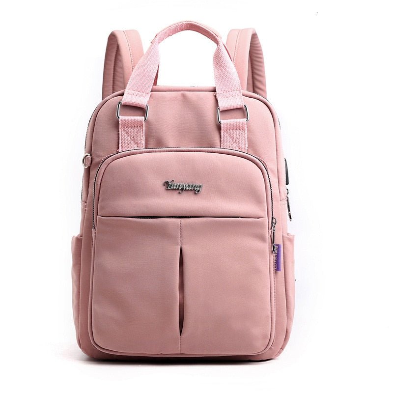 NOUVEAU RICHE Calico | Wasserabweisender USB-Lade-Rucksack mit Diebstahlschutz – Mehrfach-Fach-Design