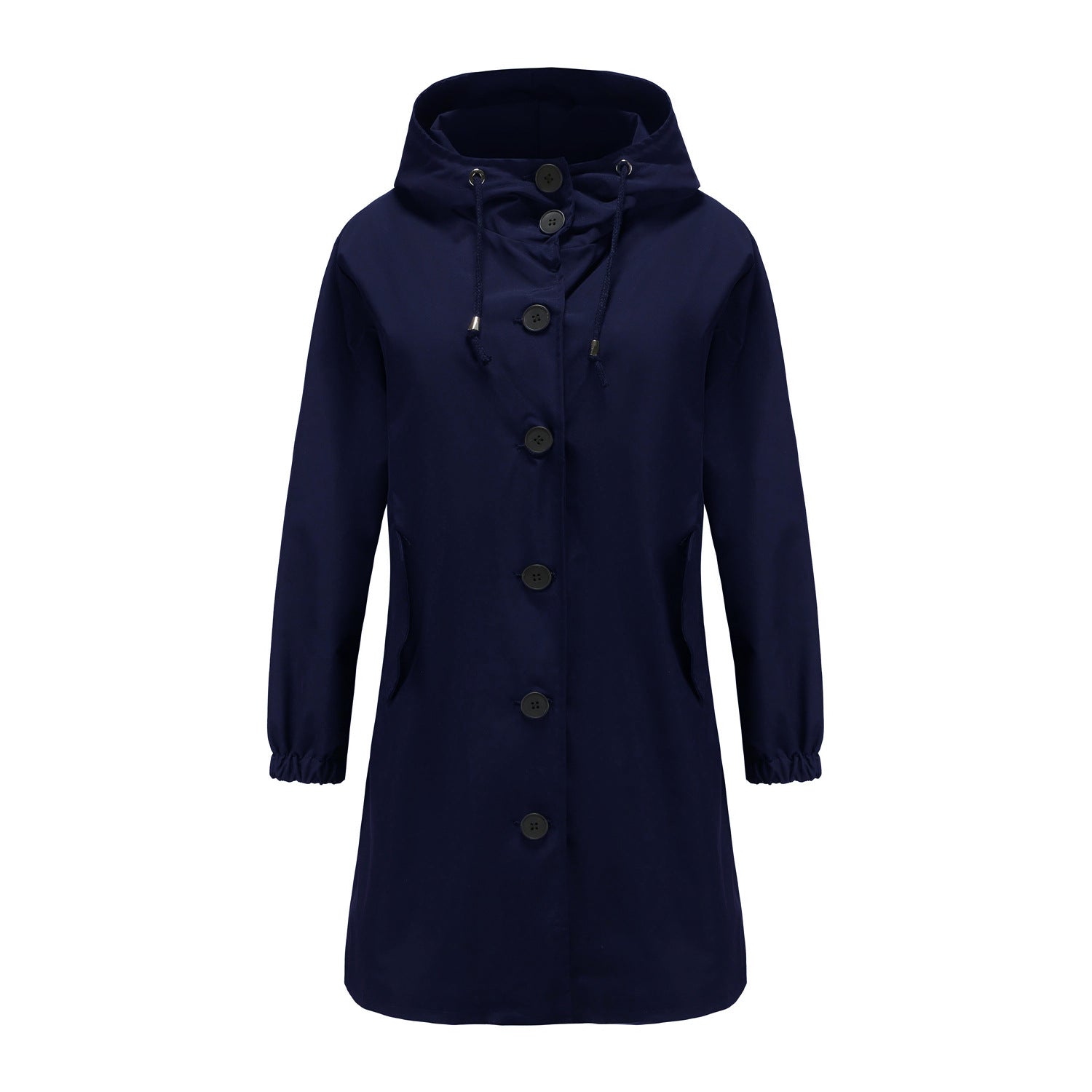 NOUVEAU RICHE Damen Leichte Regenjacke Für Damen Wasserabweisenden Schutz Dunkelblau