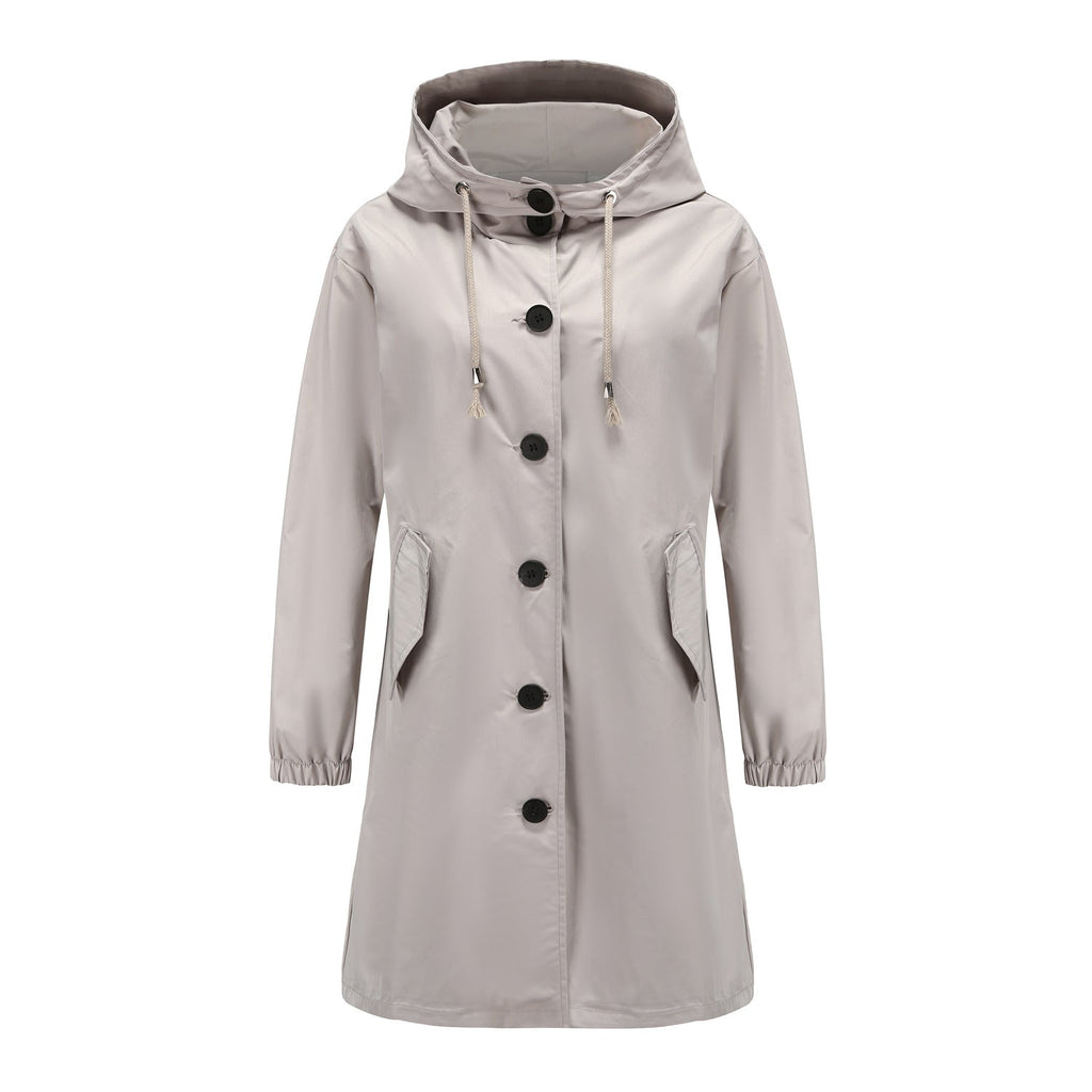 NOUVEAU RICHE Damen Leichte Regenjacke Für Damen Wasserabweisenden Schutz
