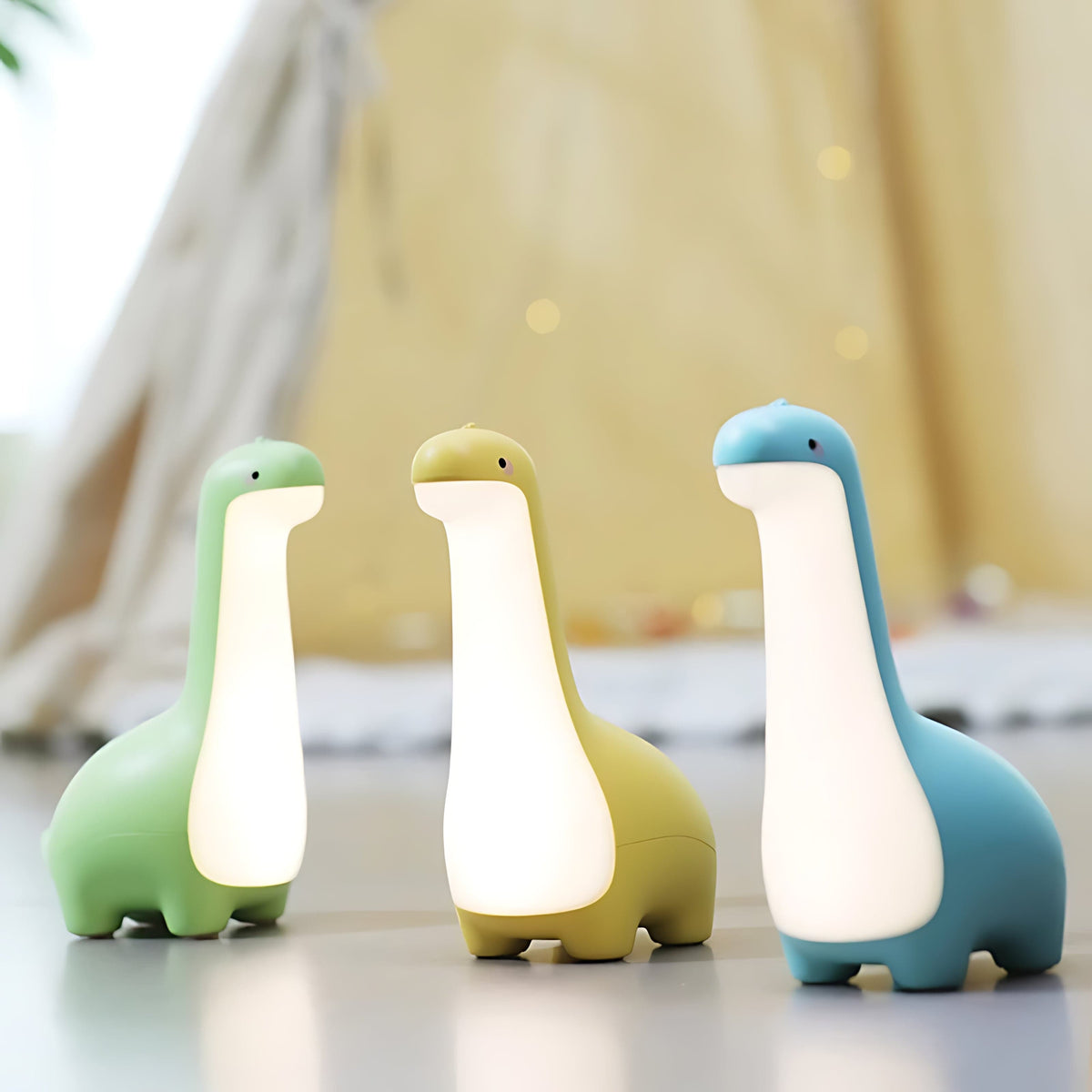LED-Dinosaurier-Nachtlicht für ruhige Nächte – Dino Nachtlicht Kinder aus Silikon, Aufladbar & Tragbar – RexGlow
