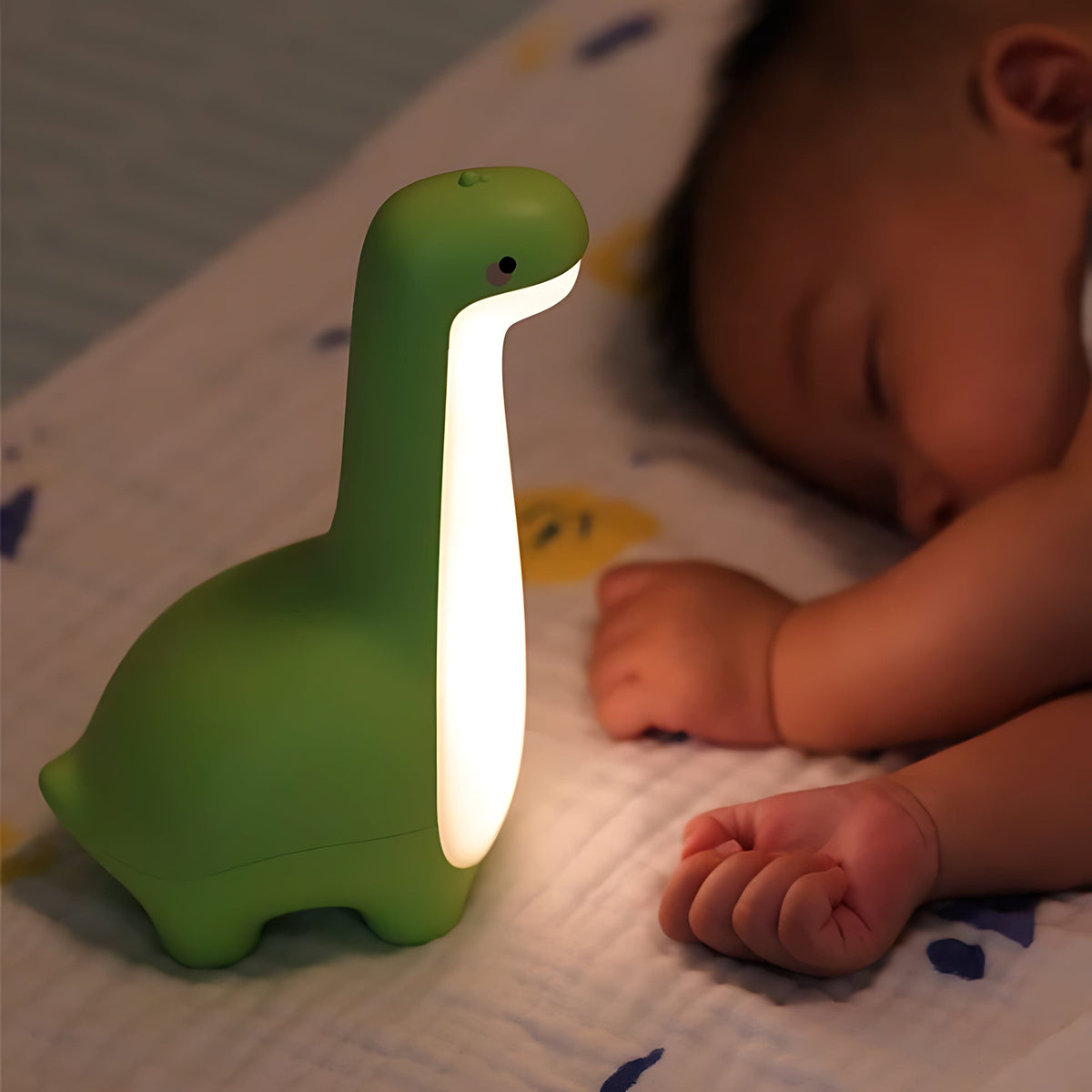 LED-Dinosaurier-Nachtlicht für ruhige Nächte – Dino Nachtlicht Kinder aus Silikon, Aufladbar & Tragbar – RexGlow
