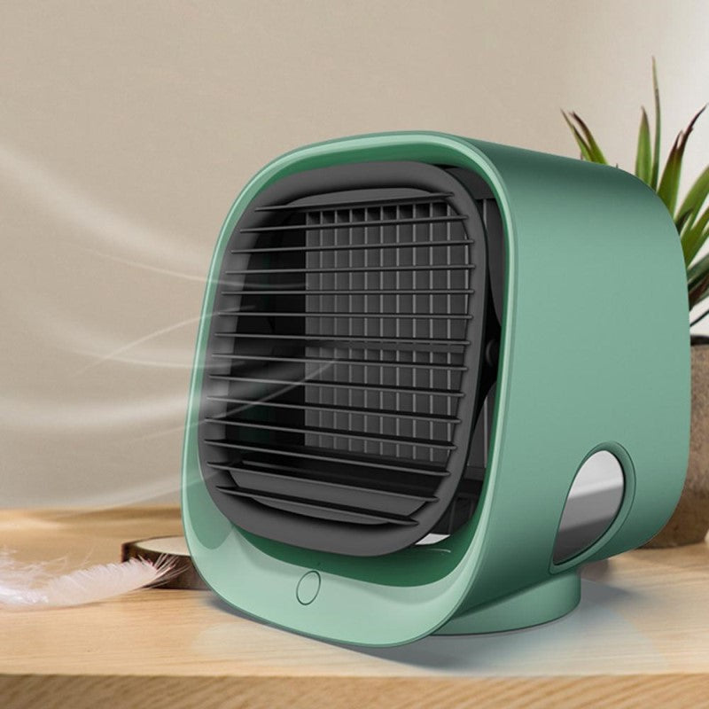 NOUVEAU RICHE Kompakter Luftkühler – 2-in-1 Luftkühler und Luftbefeuchter für Zuhause oder Büro – leise Mini Klimaanlage für Schreibtisch & Nachttisch