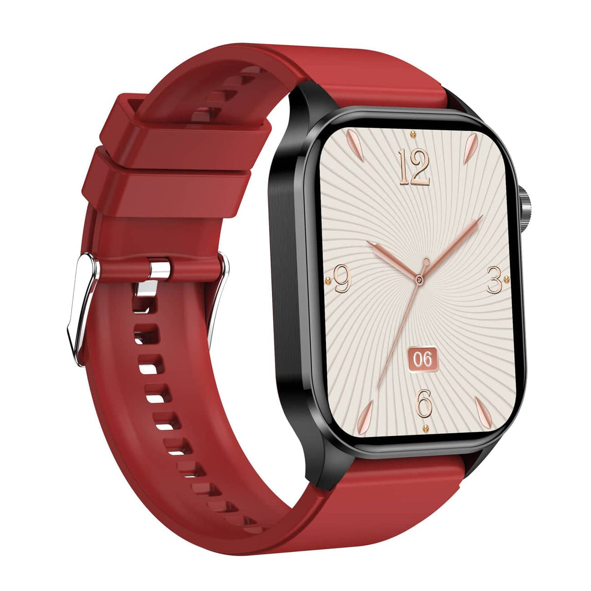 NOUVEAU RICHE Smartwatch mit Aktivitätstracking – Fitnessuhr mit Herzfrequenz-, Schritt- & Schlaftracking, Touchscreen, 4 Farben – HealthSync