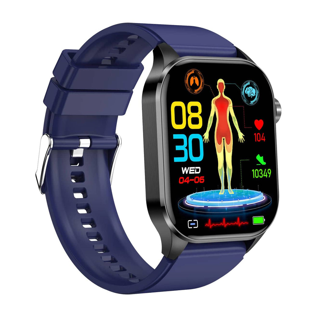 NOUVEAU RICHE Smartwatch mit Aktivitätstracking – Fitnessuhr mit Herzfrequenz-, Schritt- & Schlaftracking, Touchscreen, 4 Farben – HealthSync